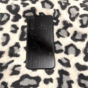 iPhone sx max cracked a little on the back has screen protector on it